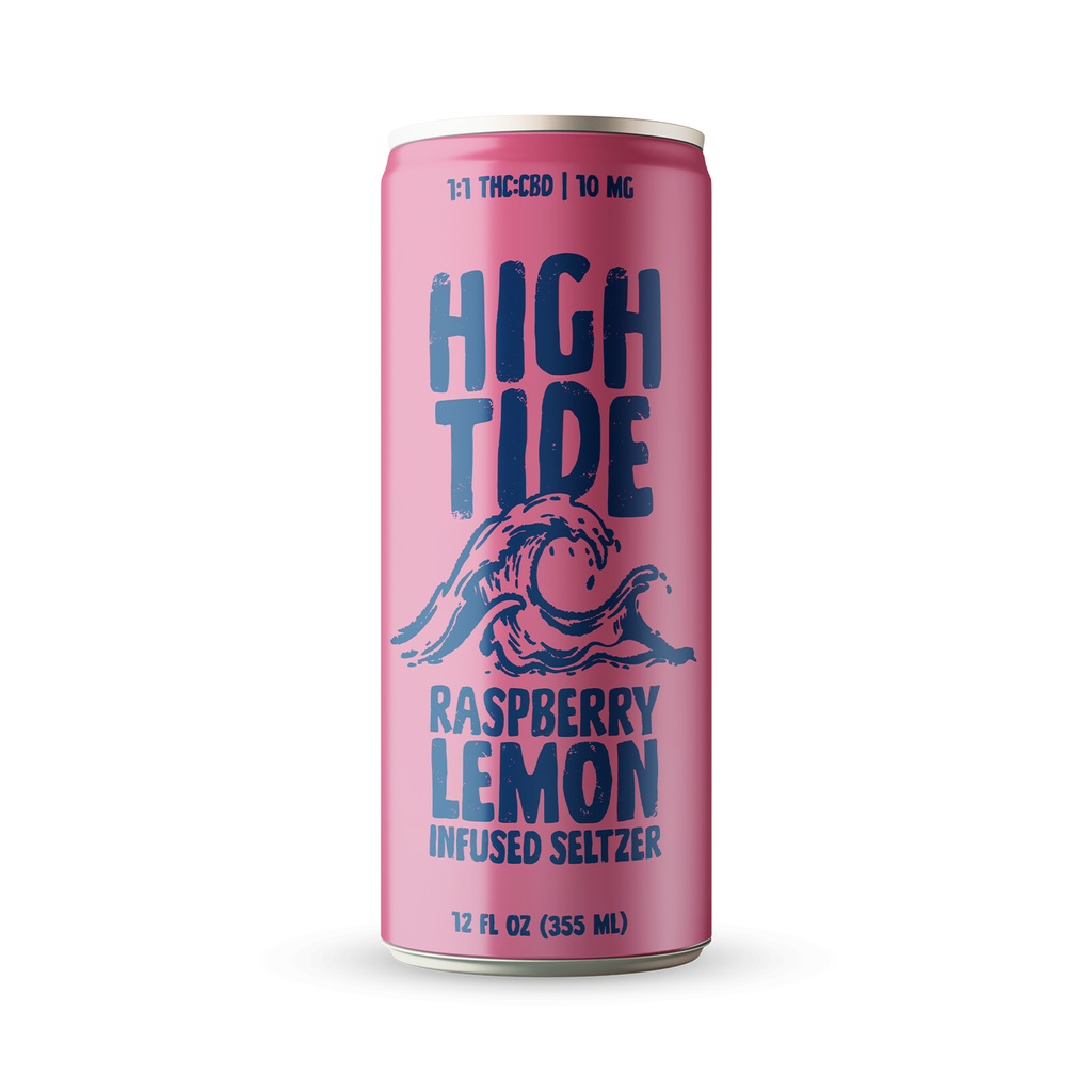 High Tide Raspberry Lemon 1:1 Seltzer 10mg Beverage