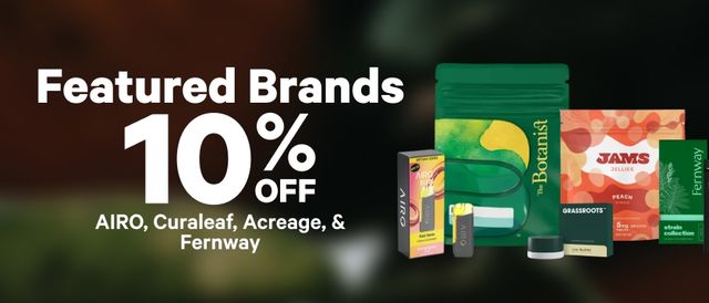 Cannabis Promo, Cannabis Sales, Cannabis Discounts, Cannabis on Sale, 10% Off Featured Brands
