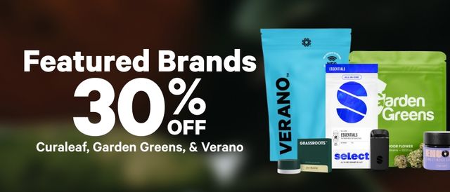 Cannabis Promo, Cannabis Sales, Cannabis Discounts, Cannabis on Sale, 30% Off Featured Brands