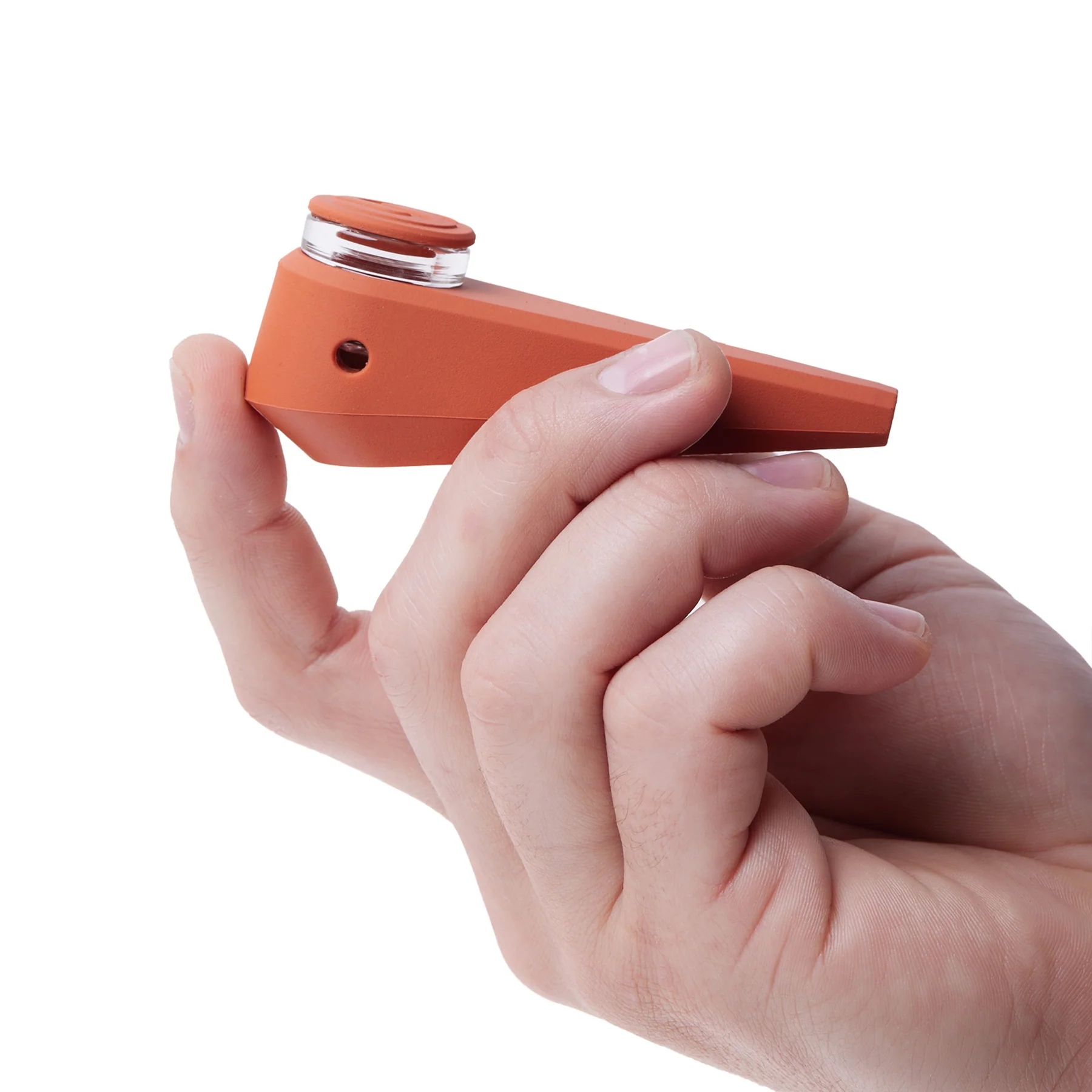 Soft Glass Token Silicone Hand Pipe Pipes, Sienna - image 3