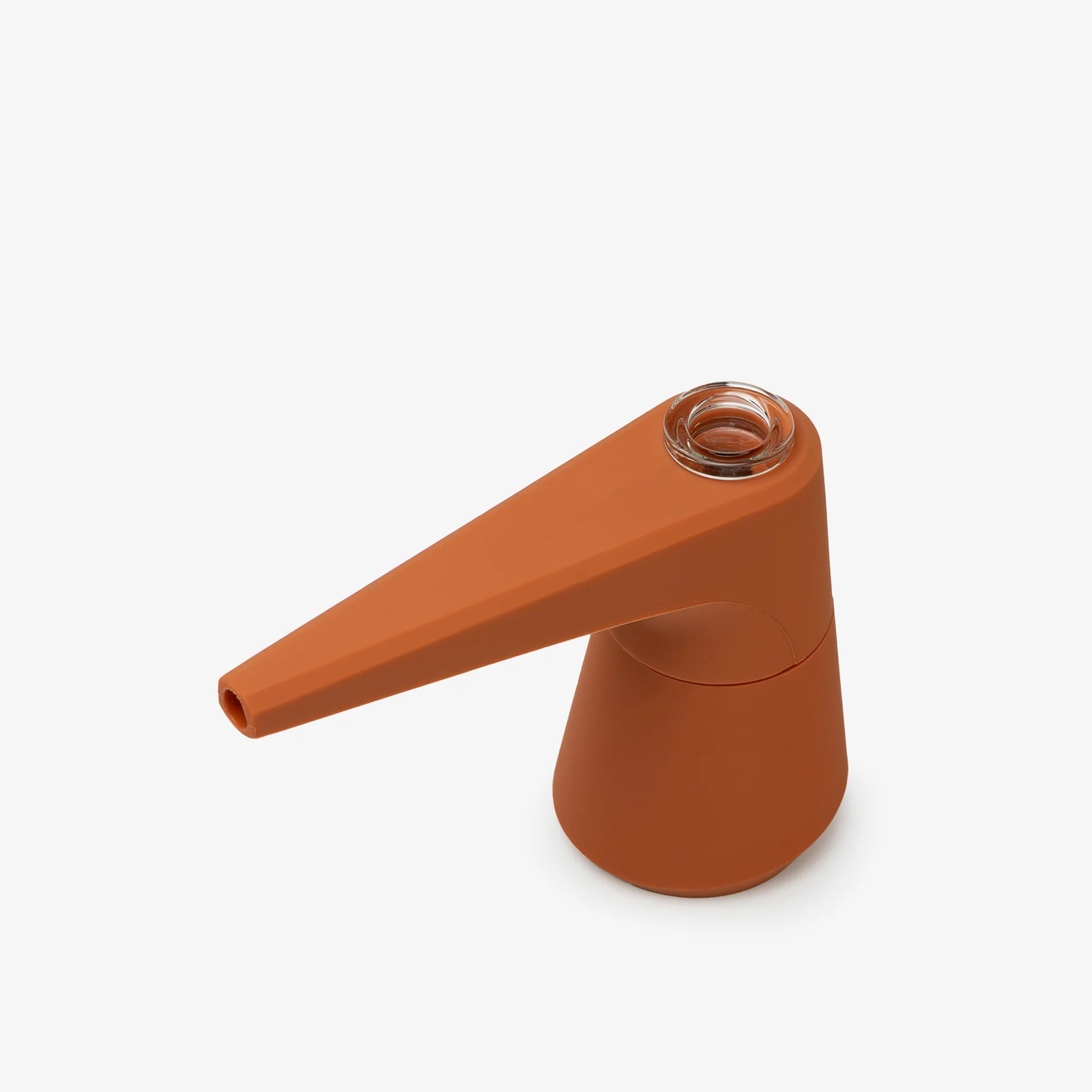 Soft Glass Pier Silicone Water Pipe Sienna