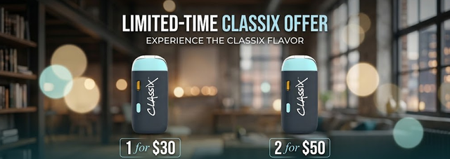 Cannabis Promo, Cannabis Sales, Cannabis Discounts, Cannabis on Sale, Classix Disposables 2 for $50