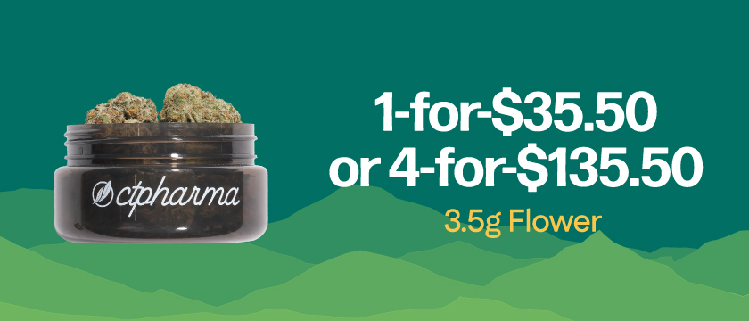 4-for-$135.50 Featured CTPharma 3.5g Flower
