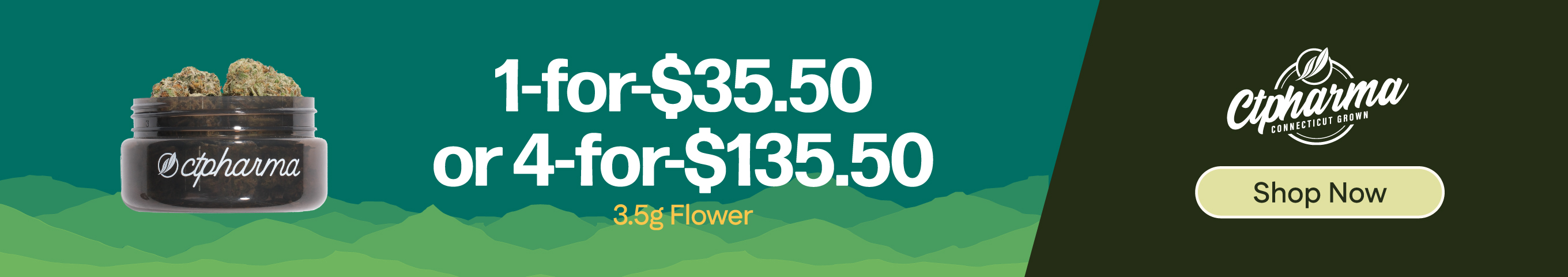 4-for-$135.50 Featured CTPharma 3.5g Flower