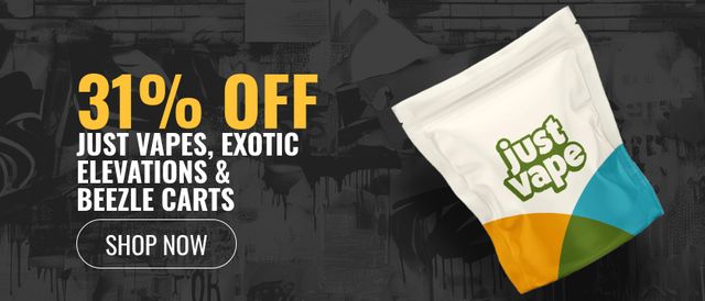 Cannabis Promo, Cannabis Sales, Cannabis Discounts, Cannabis on Sale, 31% off Just, Exotic Elevations & Beezle Cartridges