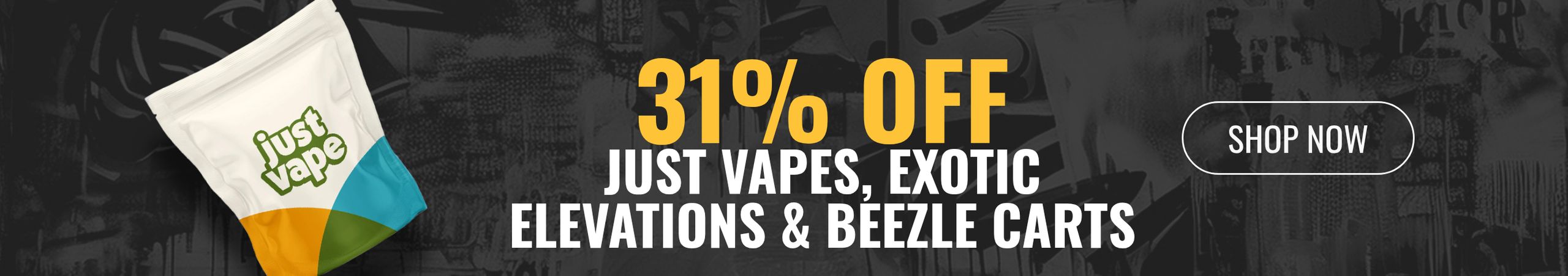 Cannabis Promo, Cannabis Sales, Cannabis Discounts, Cannabis on Sale, 31% off Just, Exotic Elevations & Beezle Cartridges