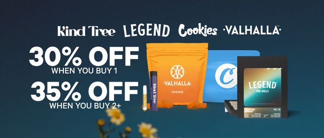 Cannabis Promo, Cannabis Sales, Cannabis Discounts, Cannabis on Sale, 30% Off 1 Item, 35% Off 2+ Items