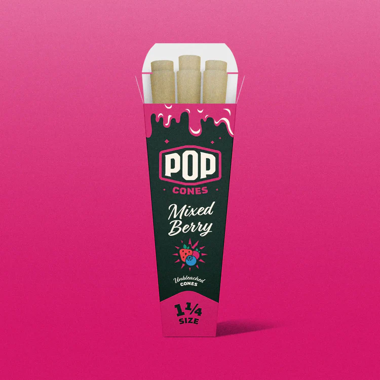 Pop Cones 2.0 Unbleached Flavored 1 1/4 Skygate