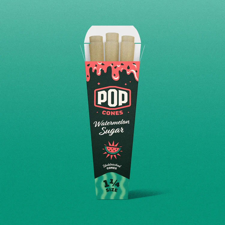Pop Cones 2.0 Unbleached Flavored 1 1/4 Skygate
