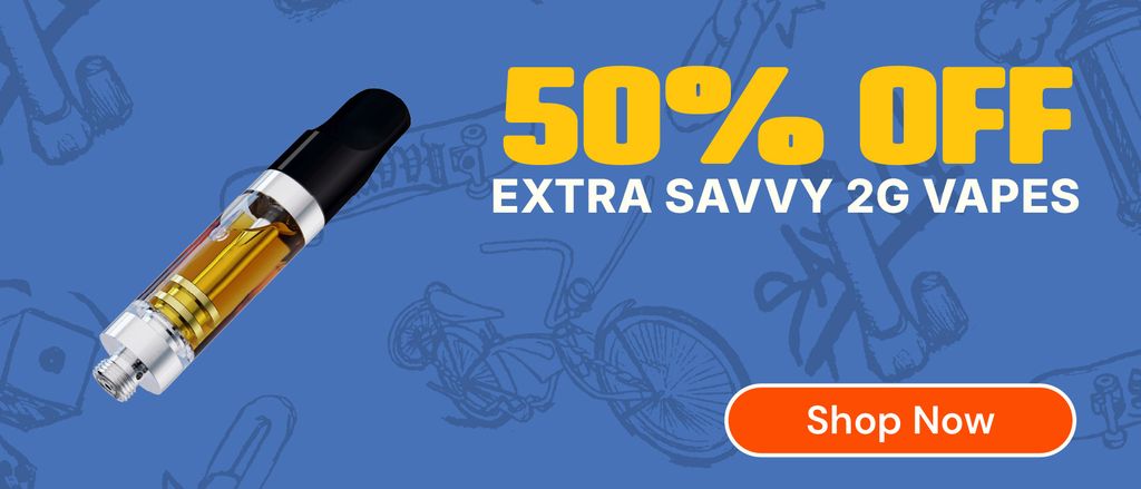Discounts and Best Deals for cannabis products online | 50% OFF Extra Savvy  2G Vapes | MÜV Venice | North Venice