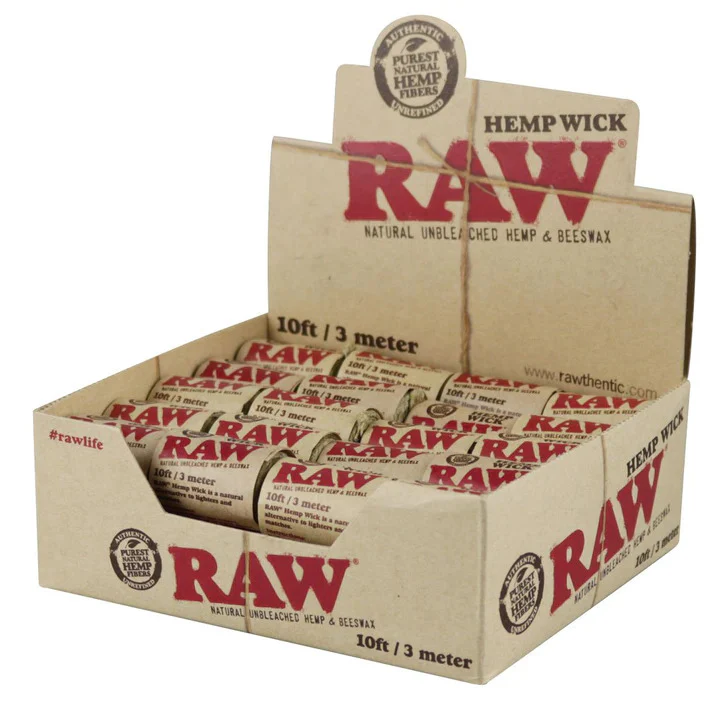 RAW Hemp Wick 10ft High Mountain Imports