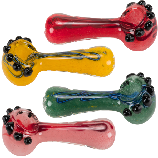 4" Frit & Multi Marble Glass Pipe Sireel