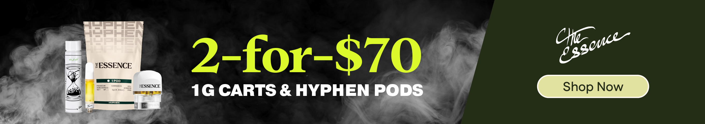 2-for-$70 (the) Essence 1g Cartridges & Hyphen Pods