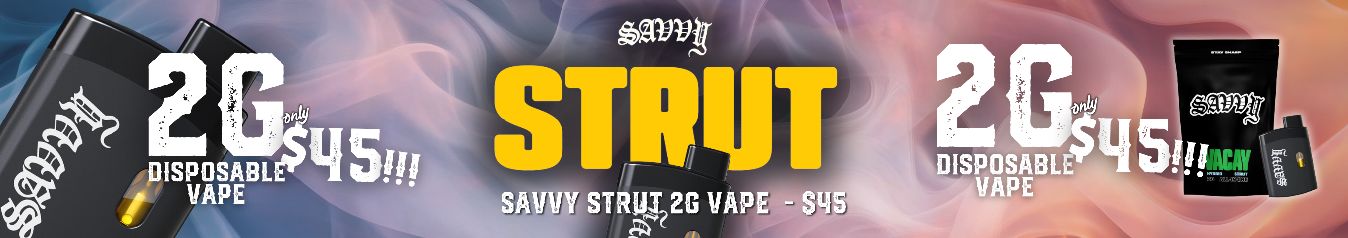 Buy Strut 2g Vacay Peaches and Cream 2g Disposable Distillate online -  Smokehouse Dispensary | Fox Lake