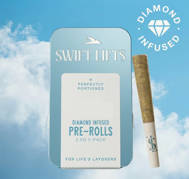 Swift Lifts Gas Powered Cake Diamond Infused Pre-Roll Pack 5 Pack | 2.5g
