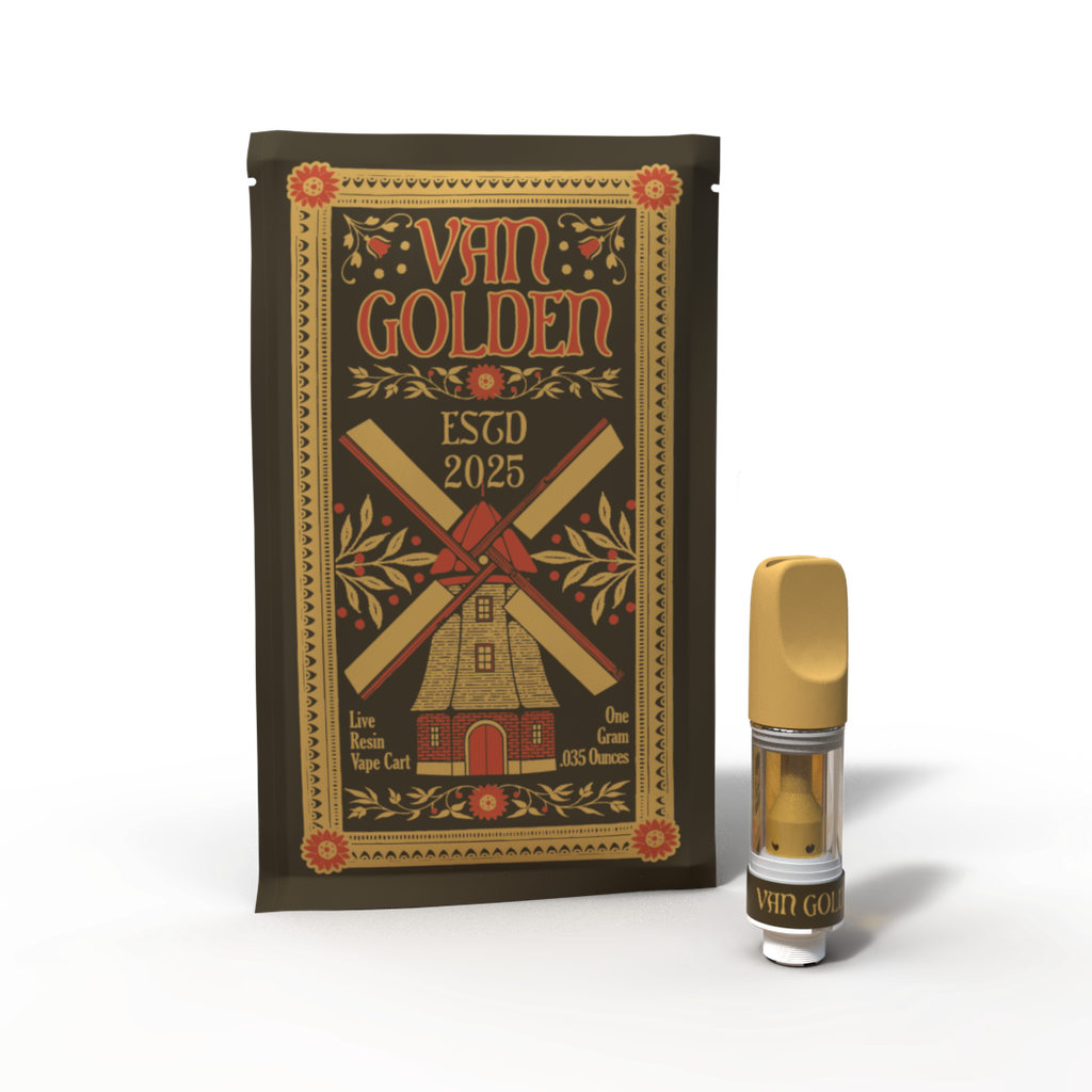 Van Golden Outlaw Chem Live Resin Cartridge Vape, 1g