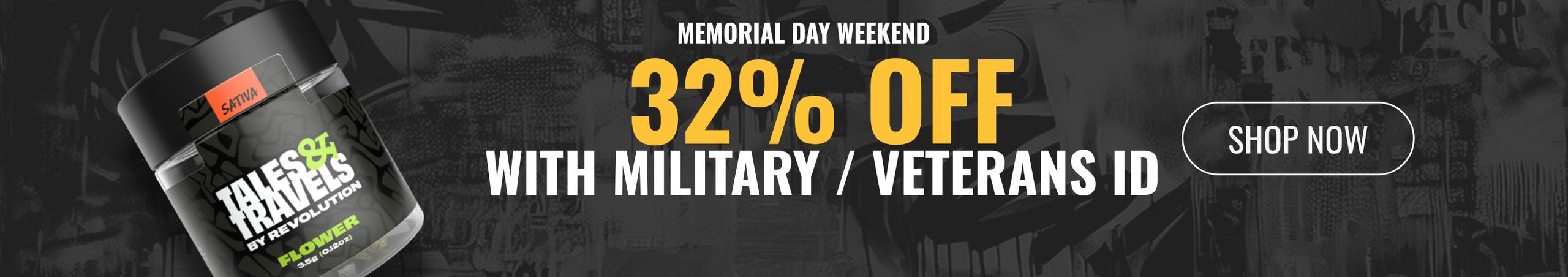 Cannabis Promo, Cannabis Sales, Cannabis Discounts, Cannabis on Sale, Memorial Day: 32% Off: Military and Veteran Discount