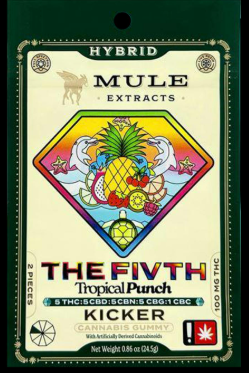 Tropical Punch | 2Pk 100mg THC 100mg CBD 100mg CBN 100mg CBC 100mg CBC Mule Extracts
