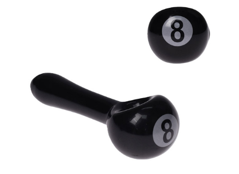 4" 8 Ball Spoon Pipe