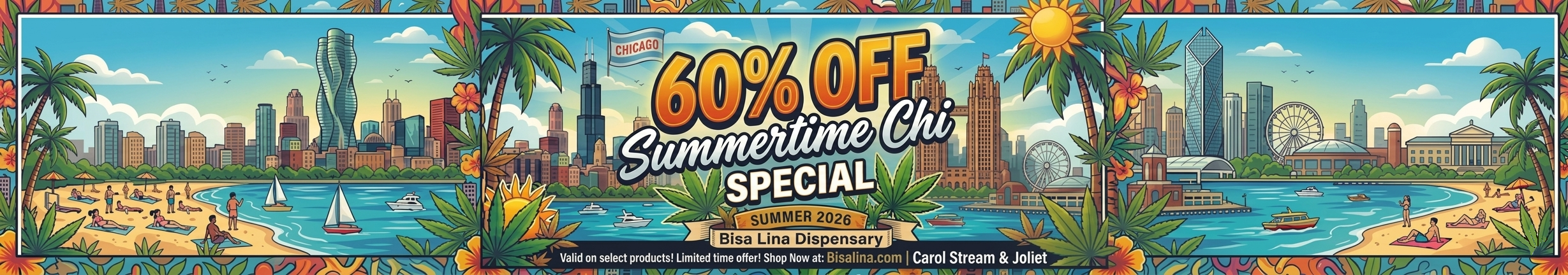 Cannabis Promo, Cannabis Sales, Cannabis Discounts, Cannabis on Sale, 60% off Summertime Chi Special