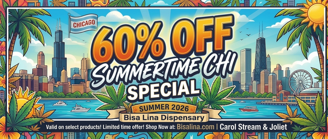 Cannabis Promo, Cannabis Sales, Cannabis Discounts, Cannabis on Sale, 60% off Summertime Chi Special