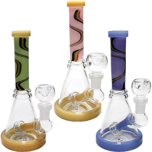 8 Wig Wag Neck Shower Perc Beaker