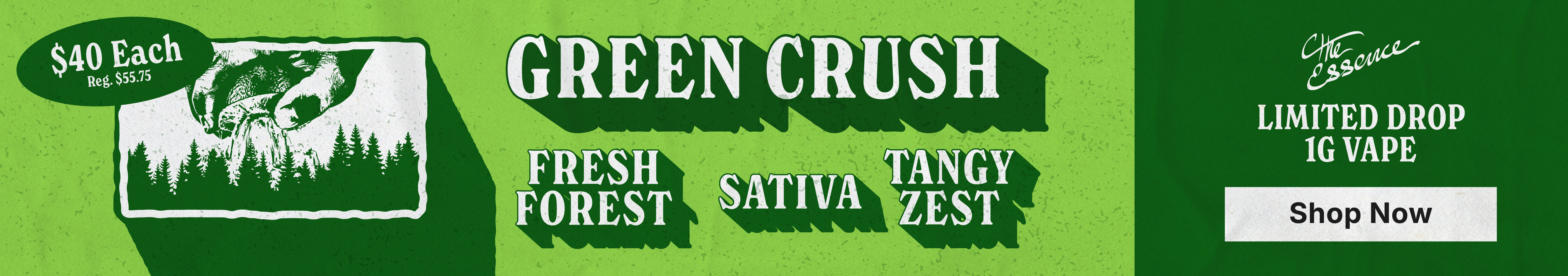 $40 (the) Essence Green Crush 1g Vape