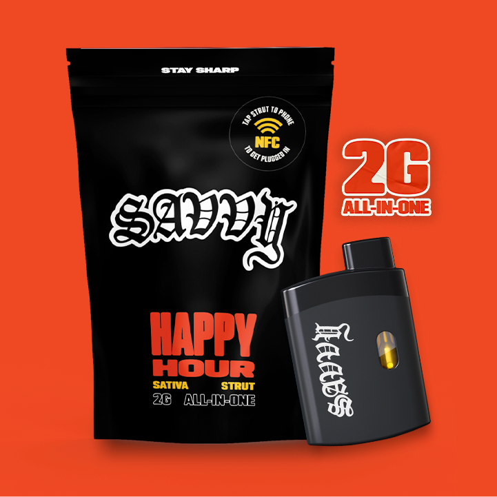 Savvy Strut Juicy Mango All-In-One Vape, 2g