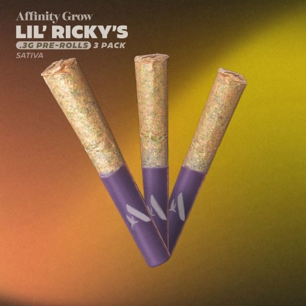 Affinity Lil' Ricky's Lemon Delight Pre-Roll Multipack, 0.9g, 3pk