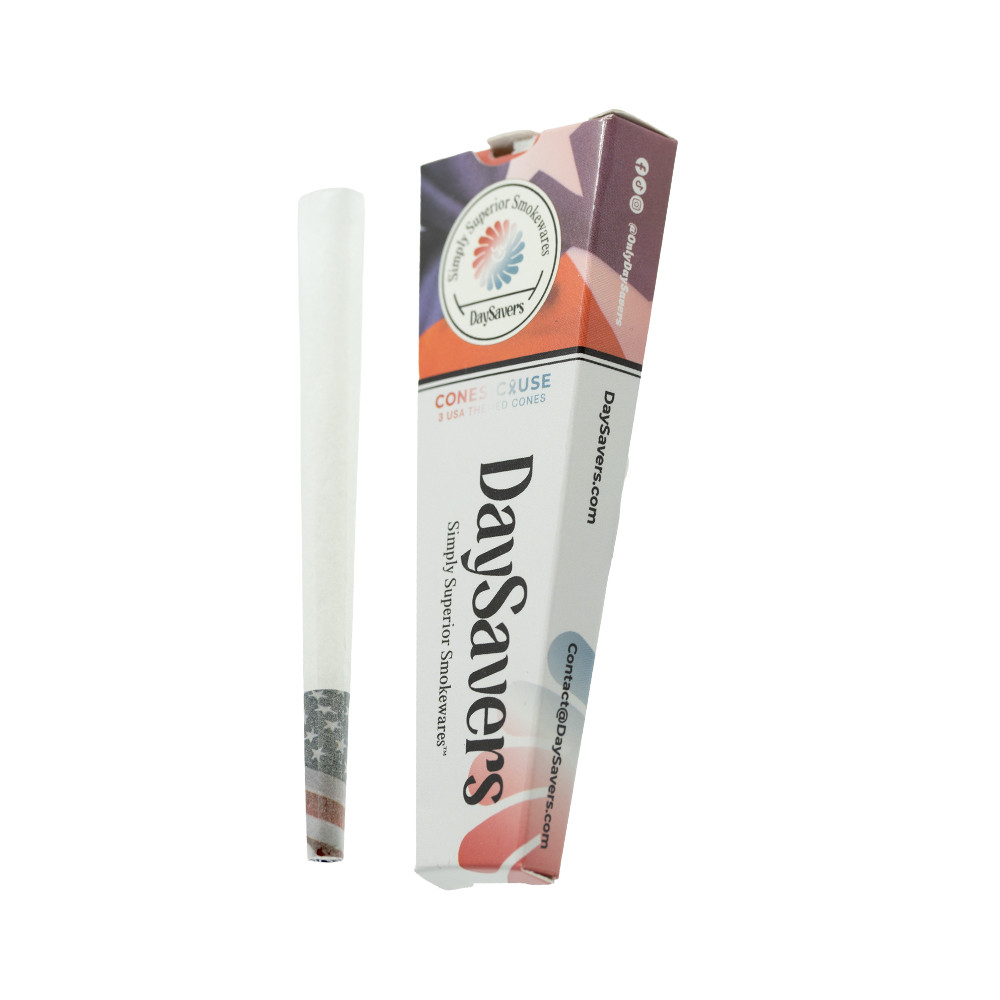 American Flag PreRolled Cones Display Box