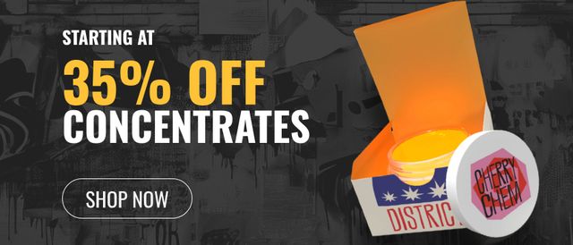 Cannabis Promo, Cannabis Sales, Cannabis Discounts, Cannabis on Sale, 35% off Concentrates