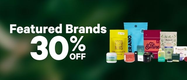 Cannabis Promo, Cannabis Sales, Cannabis Discounts, Cannabis on Sale, 30% Off Featured Brands
