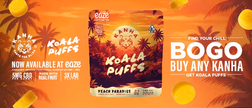 Cannabis Promo, Cannabis Sales, Cannabis Discounts, Cannabis on Sale, Kanha BOGO: Buy Any Kanha, Get Koala Puffs!