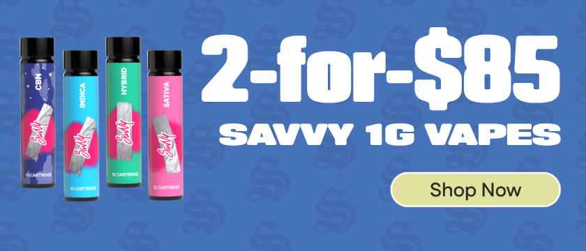 2-for-$85 Savvy 1g Carts