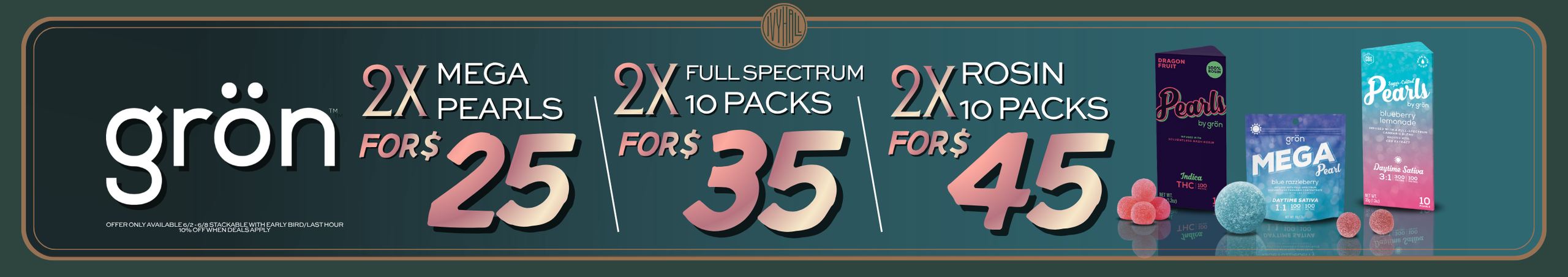 Cannabis Promo, Cannabis Sales, Cannabis Discounts, Cannabis on Sale, Gron Bundle Sale!