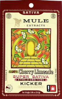 Cherry Limeade | 100mg THC : 50mg CBG : 25mg CBC 10Pk Mule Extracts