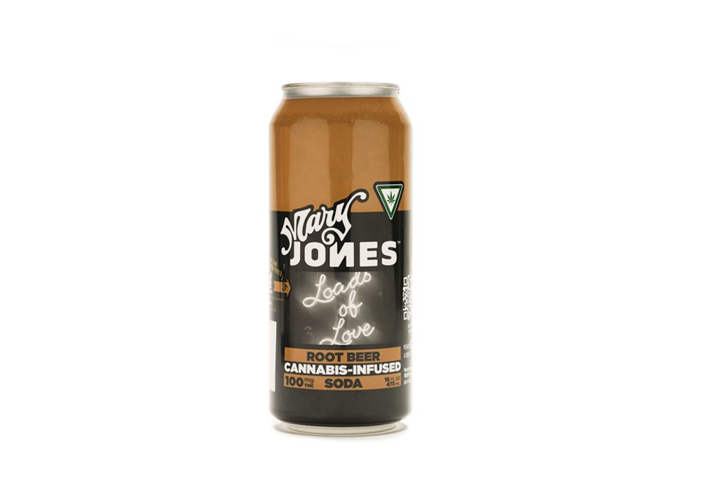 Mary Jones Root Beer Drink Beverage Edible, 100mg