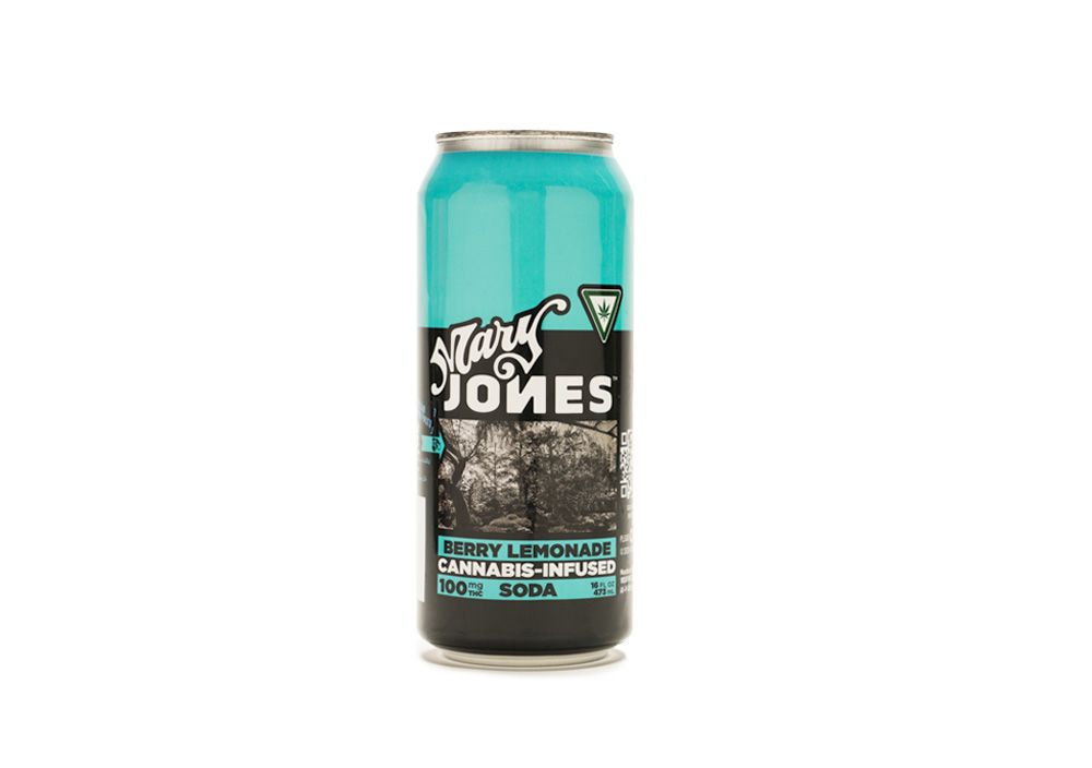 Mary Jones Berry Lemonade Drink Beverage Edible, 100mg