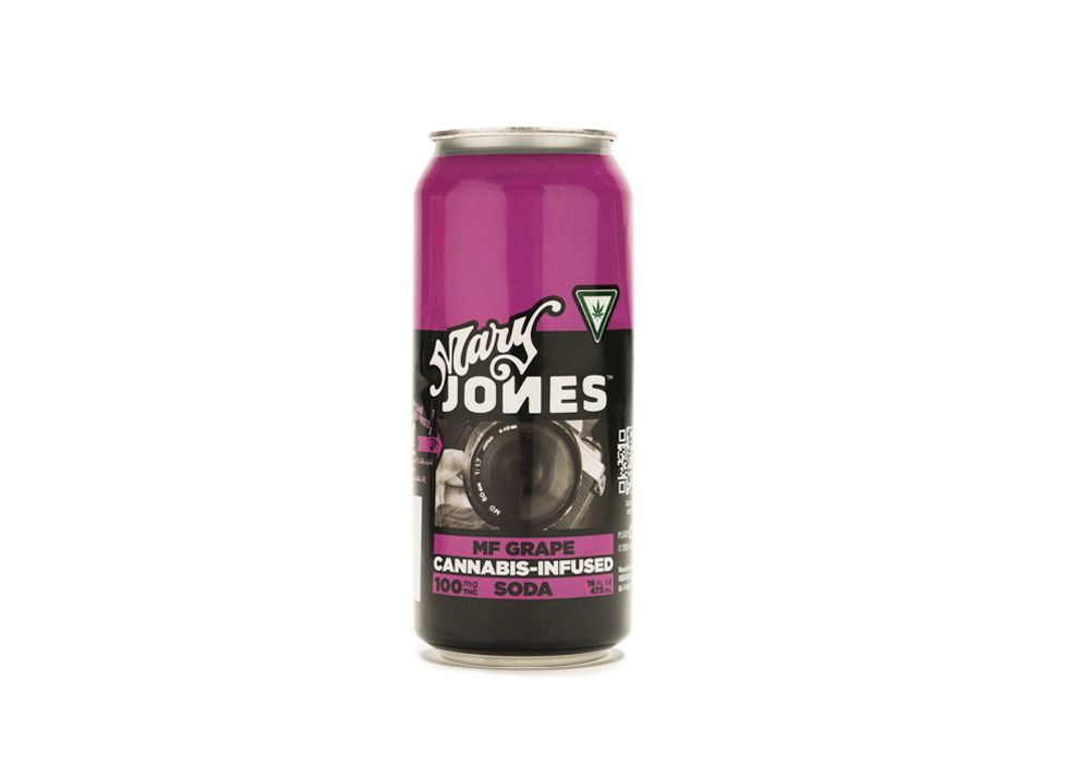 Mary Jones MF Grape Drink Beverage Edible, 100mg