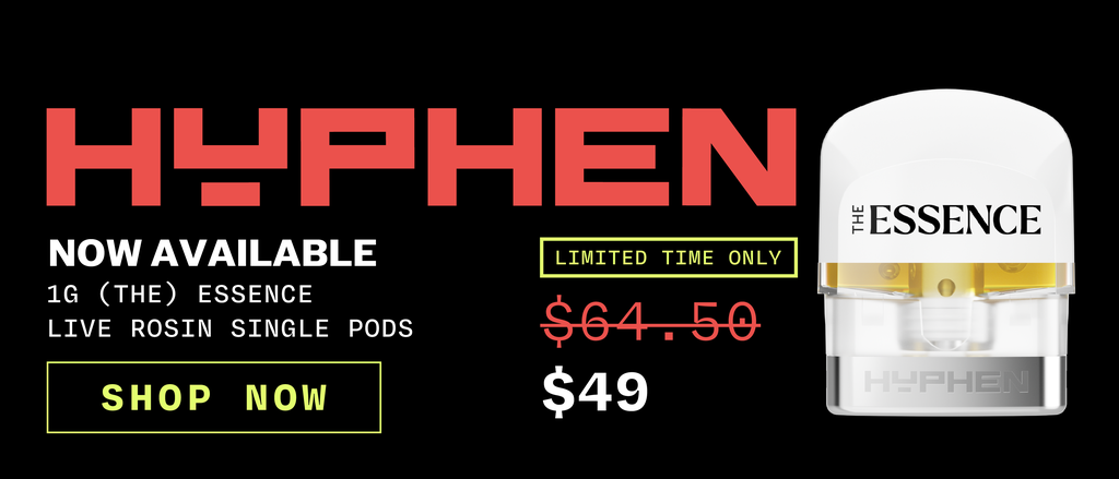 $49 Essence Hyphen Live Rosin 1G Single Pods - Limited Time