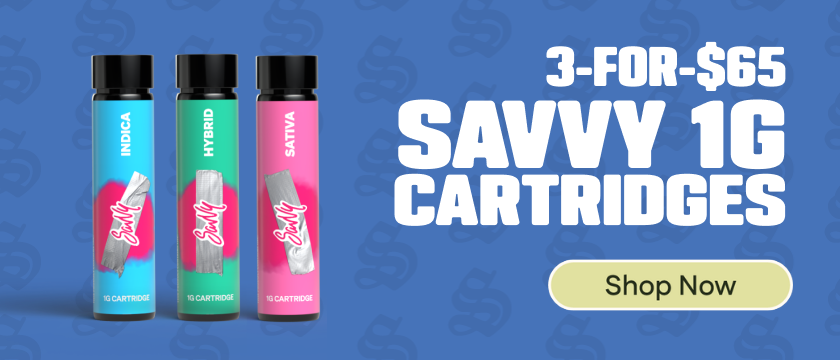 3-for-$65 Savvy 1G Cartridges