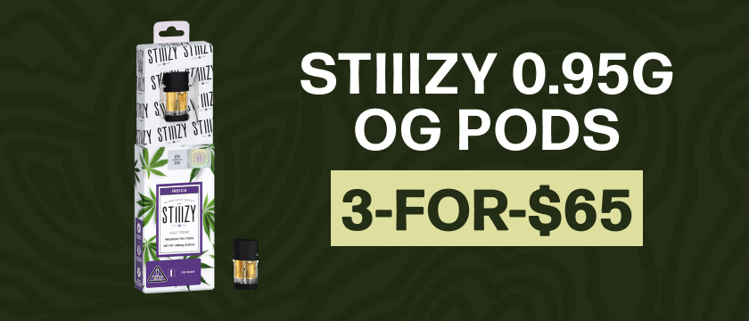 3-for-$65 Stiiizy 0.95g OG Pods