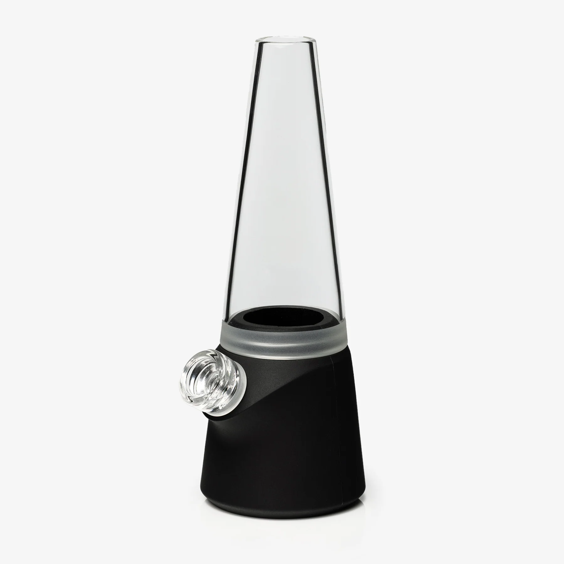 Soft Glass Totem Silicone Water Pipe Base Kit Onyx