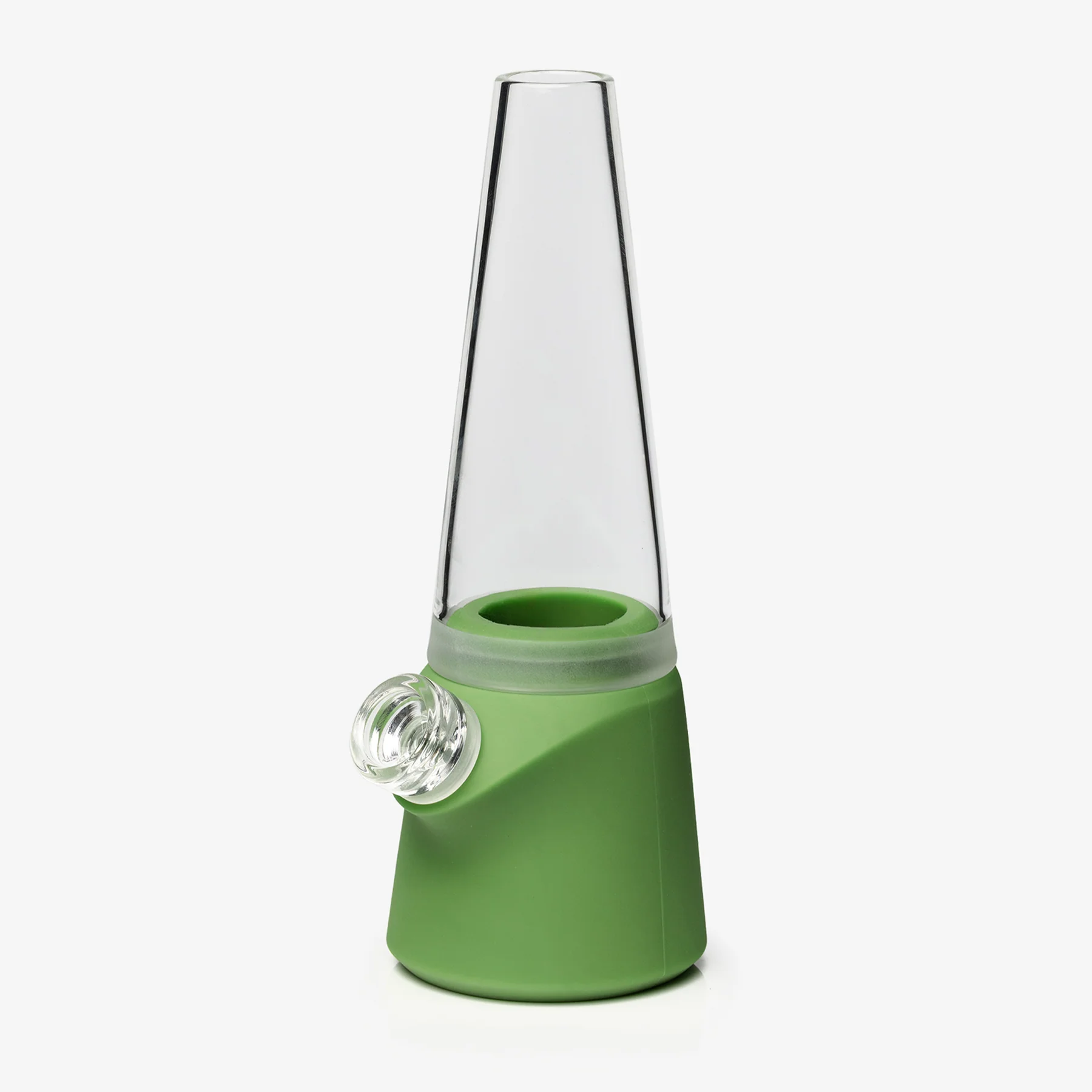 Soft Glass Totem Silicone Water Pipe Base Kit Pistachio