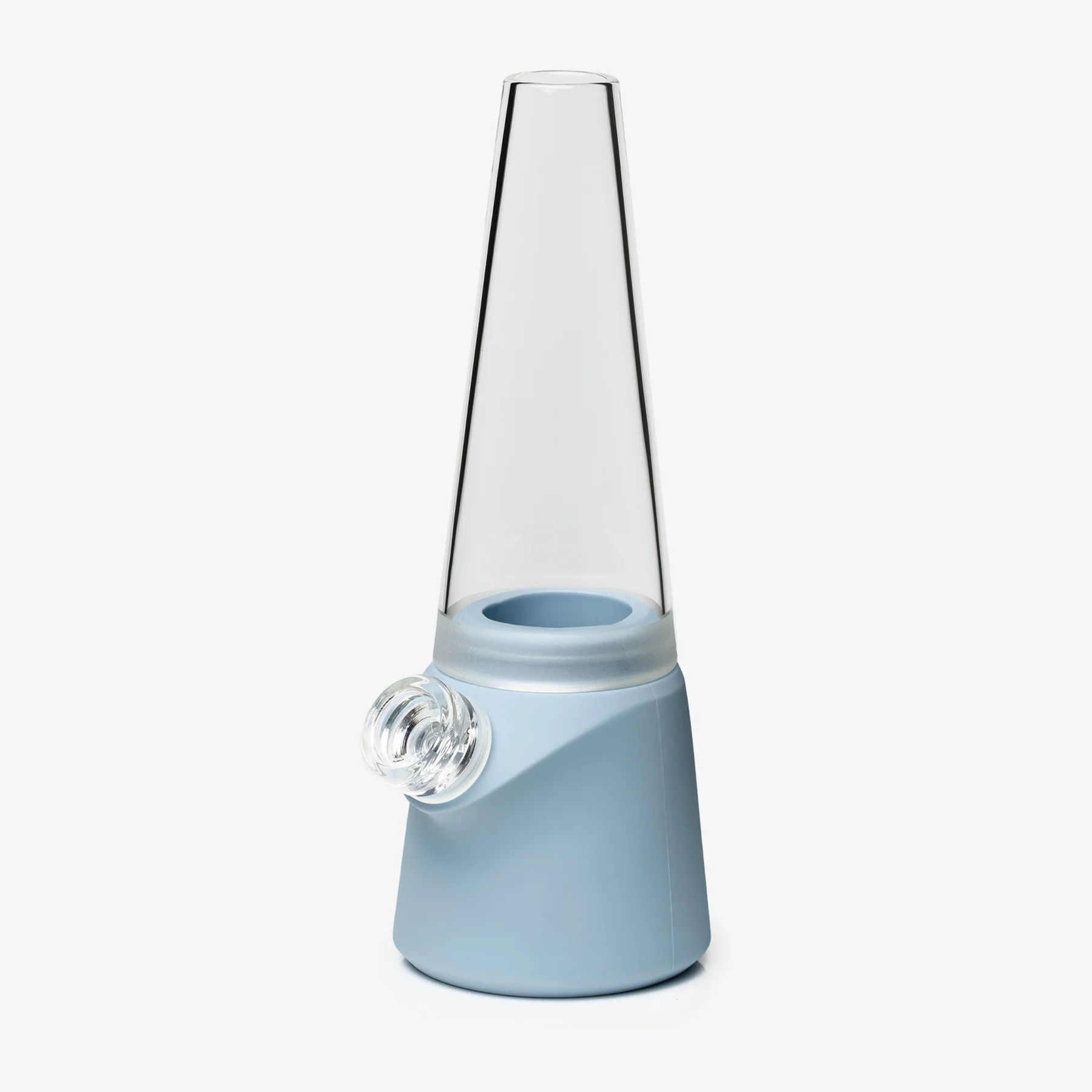 Soft Glass Totem Silicone Water Pipe Glass Pipes, Base Kit Cerulian