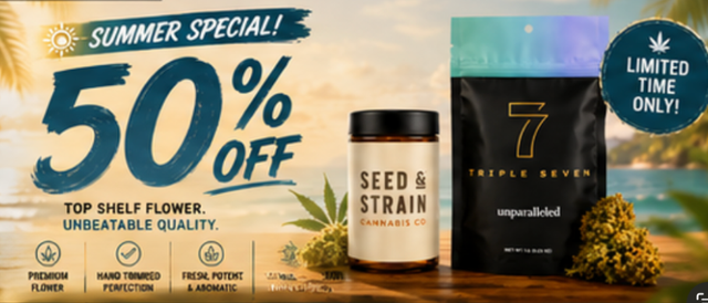 Cannabis Promo, Cannabis Sales, Cannabis Discounts, Cannabis on Sale, Seed & Strain/ Triple 7 - 50% off Popcorn