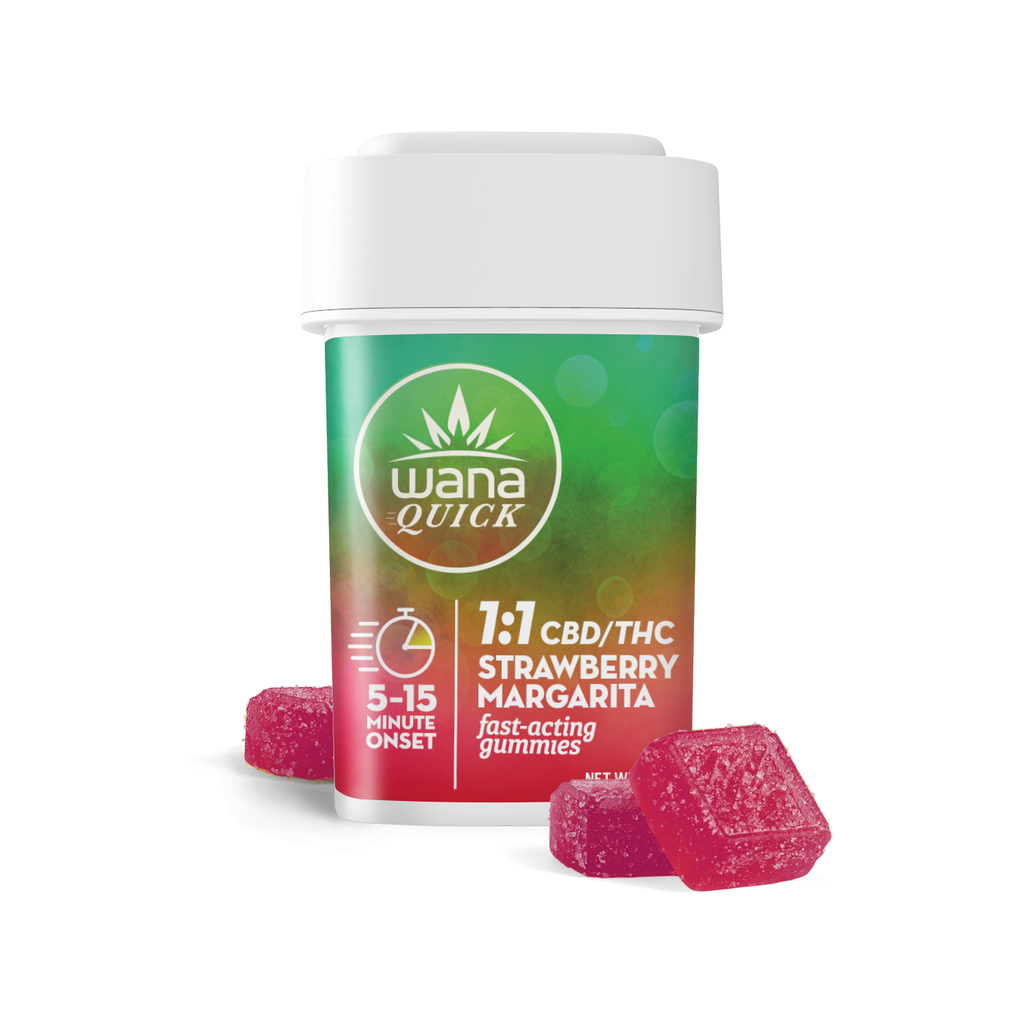 CBD THC Strawberry Margarita Fast-Acting 1:1