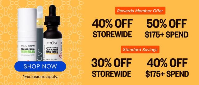 Cannabis Promo, Cannabis Sales, Cannabis Discounts, Cannabis on Sale, MÜViversary: Up to 50% OFF Storewide!