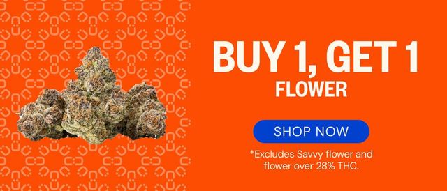 Cannabis Promo, Cannabis Sales, Cannabis Discounts, Cannabis on Sale, Buy One, Get One Flower