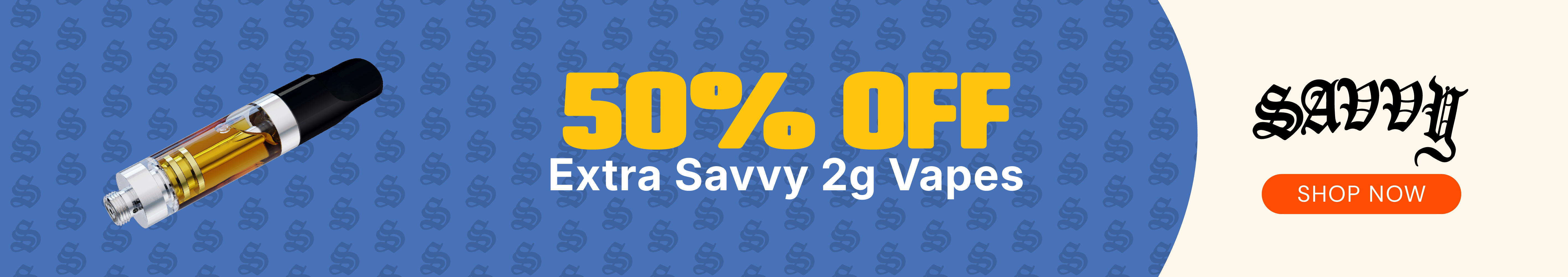 50% OFF Extra Savvy 2G Vapes